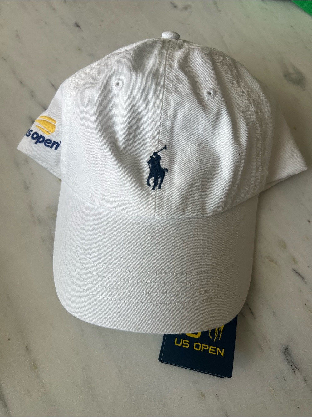 NWT Polo by Ralph Lauren White Baseball Cap US Open
